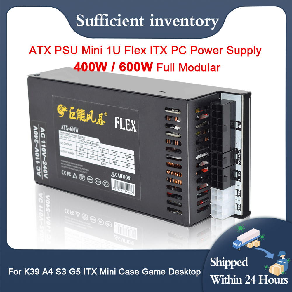 ใหม่ PC Power Supply 400W 600W - Flex Atx Power Supply 600W 1U บทวิจารณ์และราคา